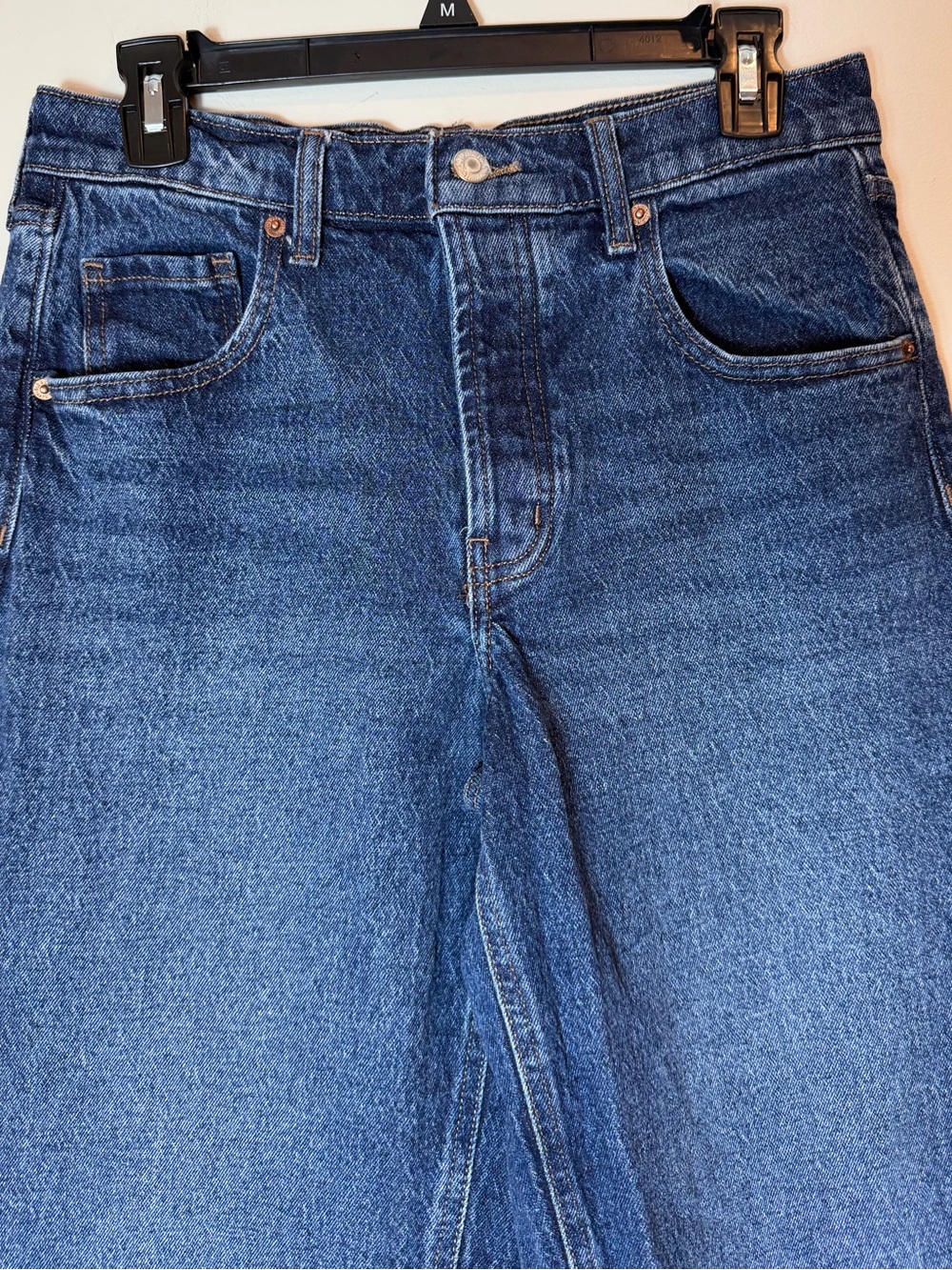 Old Navy Slouchy High Rise Wide-Leg Marin Jeans Dark Wash Size 0 - Picture 2 of 11